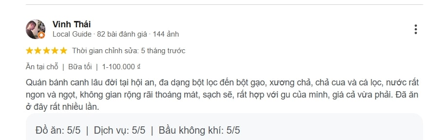 Món bánh canh ở quán bà Quýt được rất nhiều thực khách yêu thích