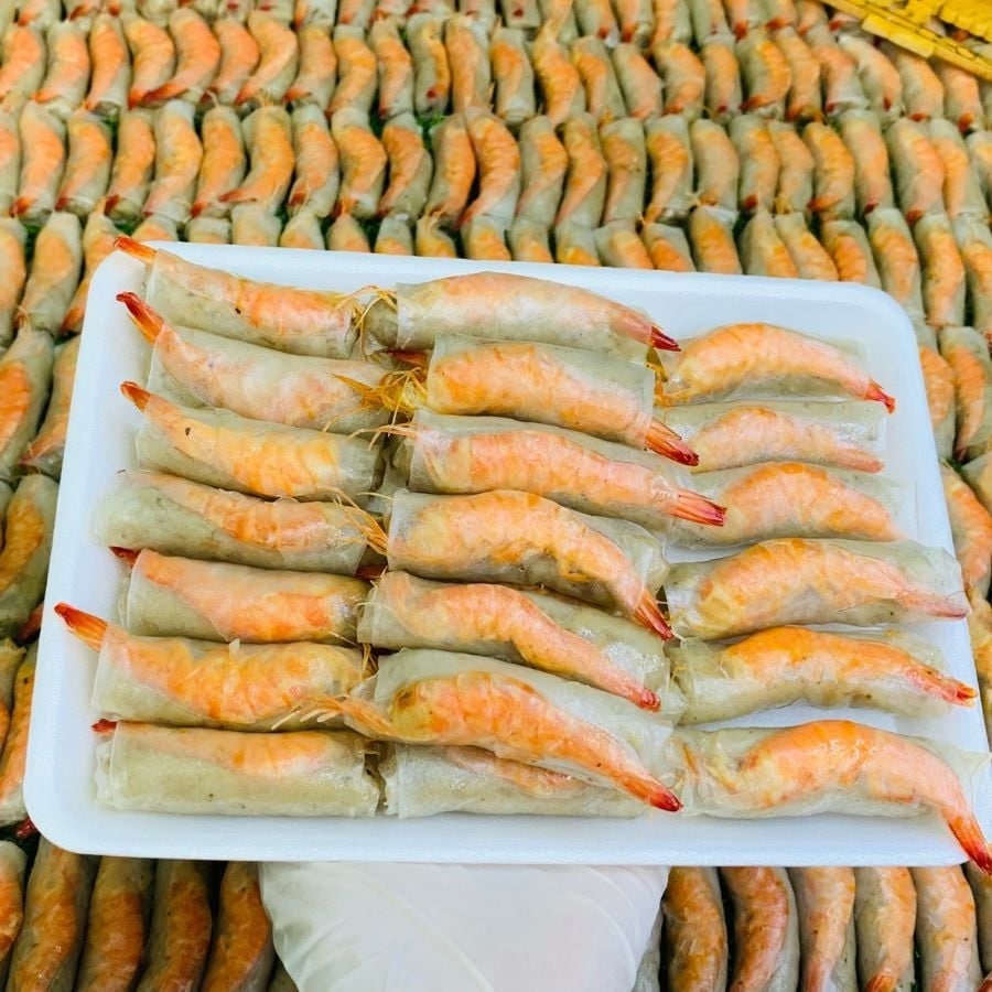 Chả ram tôm đất khô được đóng gói sẵn