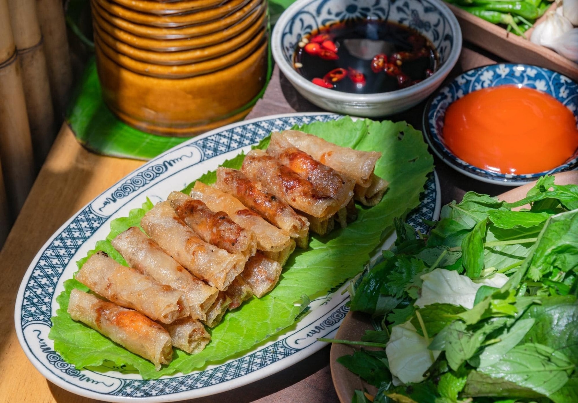 Chả ram giòn rụm, nóng hổi