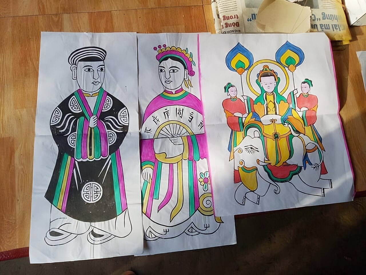 Tranh làng Sình chứa đựng giá trị văn hóa tín ngưỡng của xứ Huế