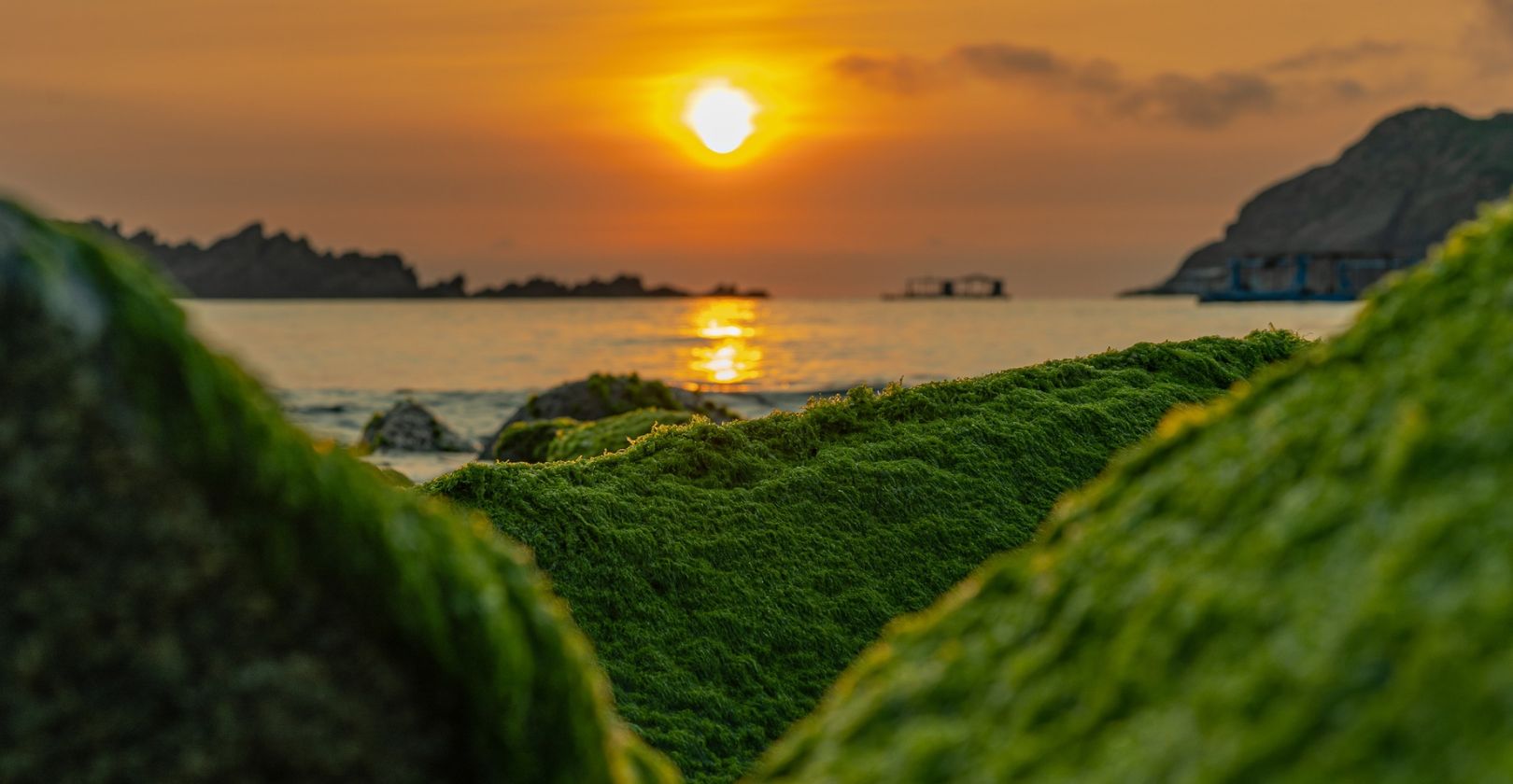 Bình minh rực rỡ trên bãi biển Nhơn Hải