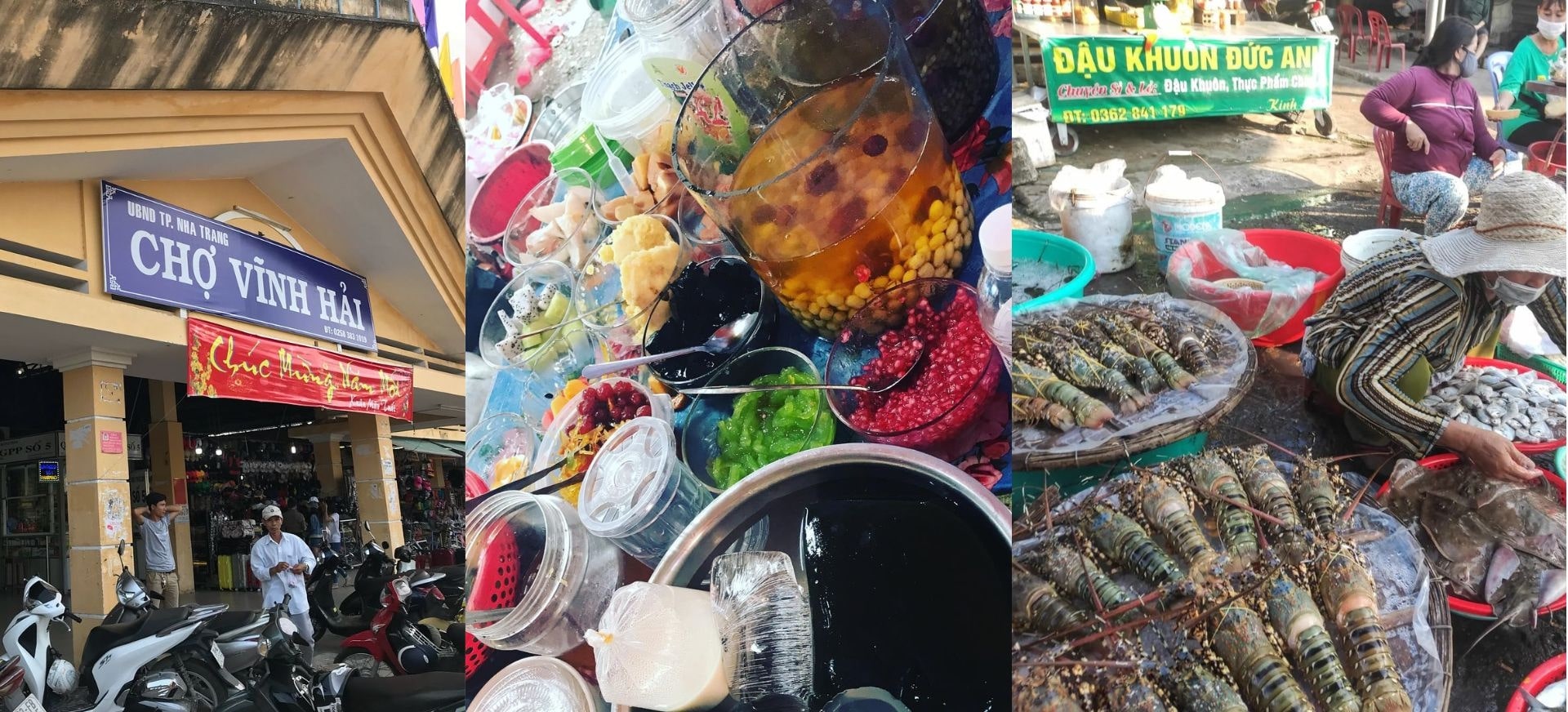 Không gian ẩm thực tươi mới, đầy sức sống tại chợ