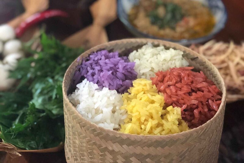 Món xôi ngữ sắc dẻo thơm, bắt mắt