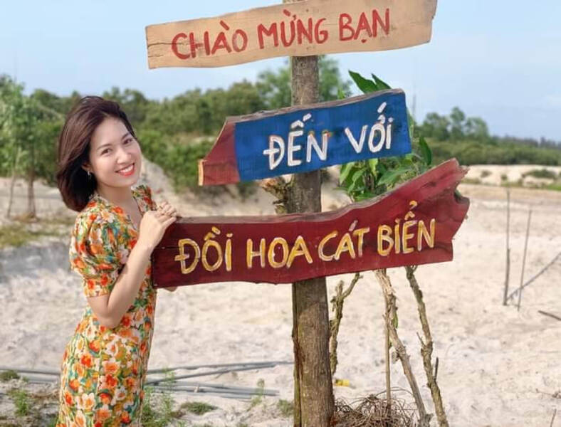 check-in ở đồi Hoa Cát 