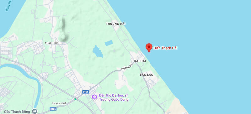 Vị trí của biển Thạch Hải