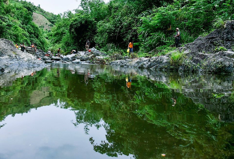 Cảnh đẹp như tranh tại suối nước nóng Klu