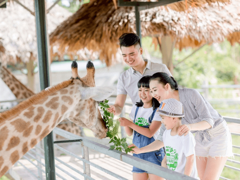 Tham quan vườn thú bán hoang dã