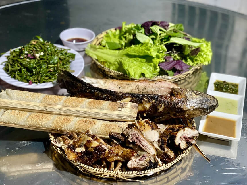 Đặc sản Chênh Vênh là những món nướng giữ lại hương vị tự nhiên của nguyên liệu