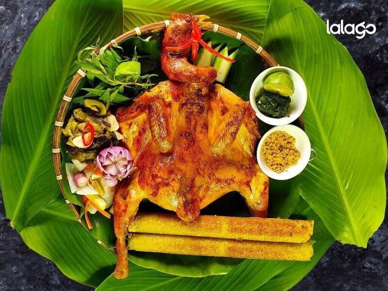 gà nướng tại thác ma hao
