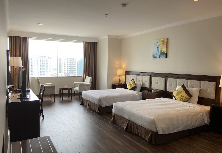 Đặt phòng Khách sạn DC Hạ Long giường đôi tiện nghi giá ưu đãi tại Lalago.