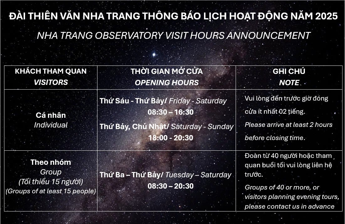 Thông tin giờ mở cửa đón khách được cập nhật trên page
