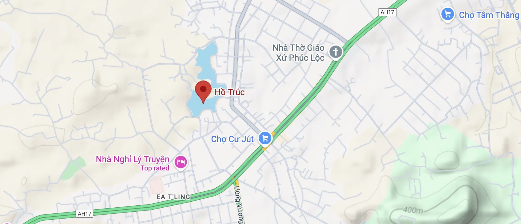 Vị trí Hồ Trúc Đắk Nông
