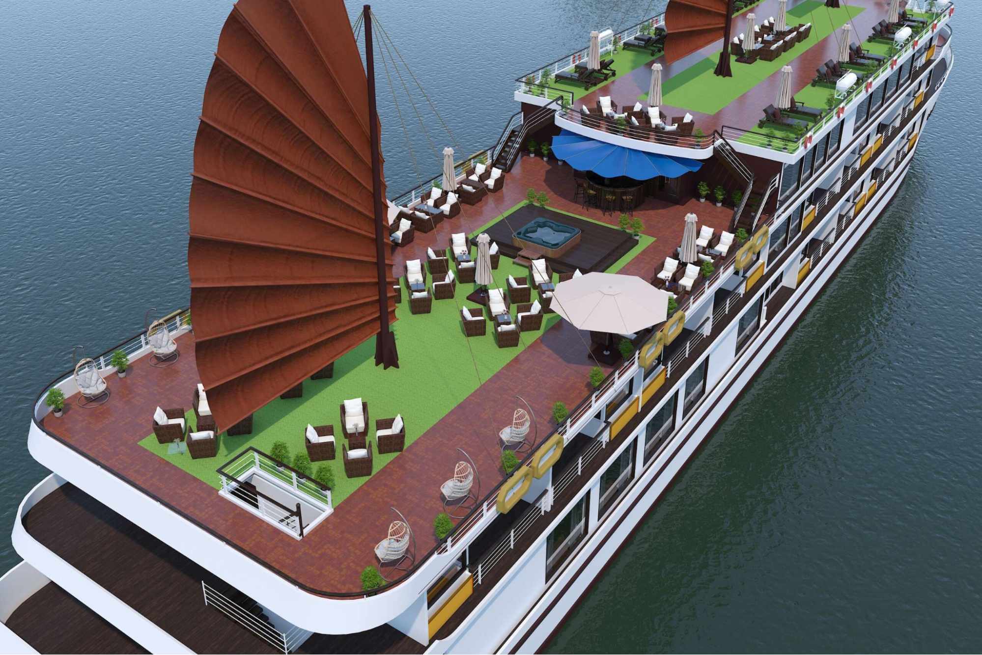 Kiến trúc, màu sắc cổ điển của Aqua of the Seas