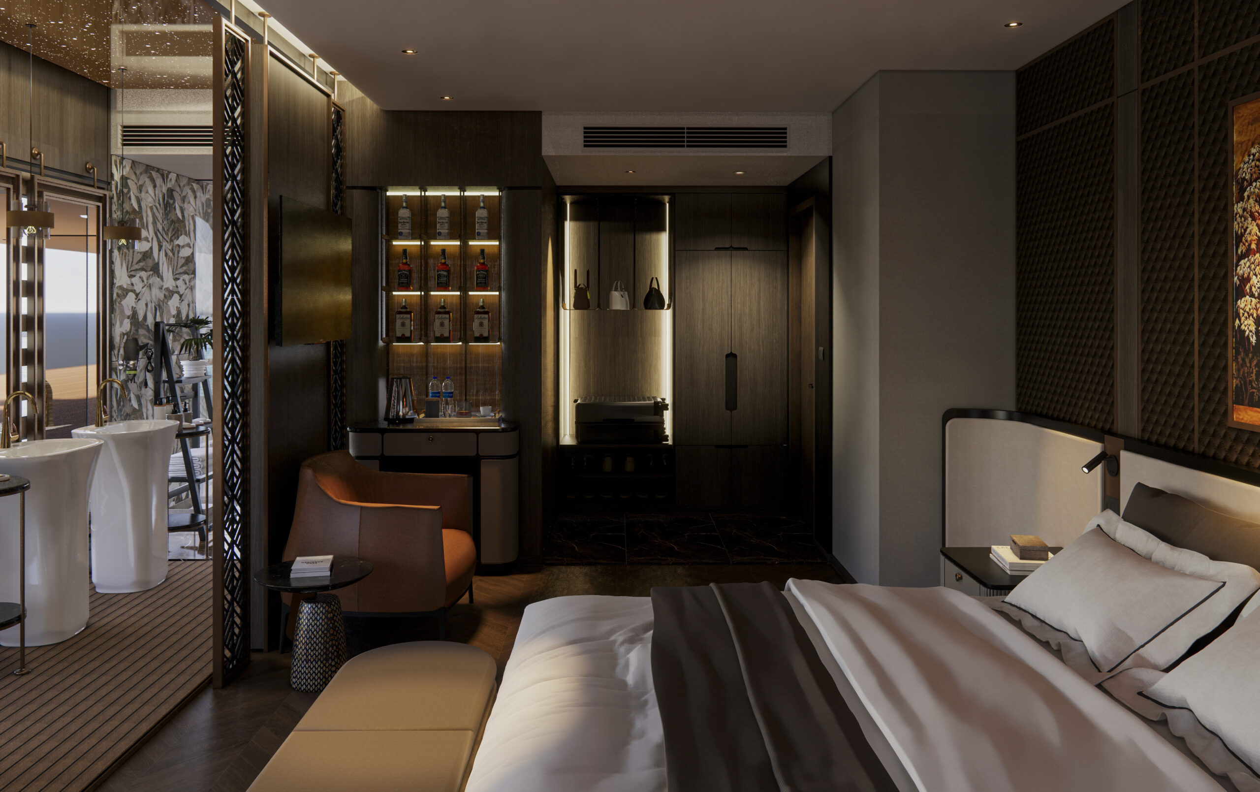 Phòng Imperial Suite sang trọng với diện tích 66m²