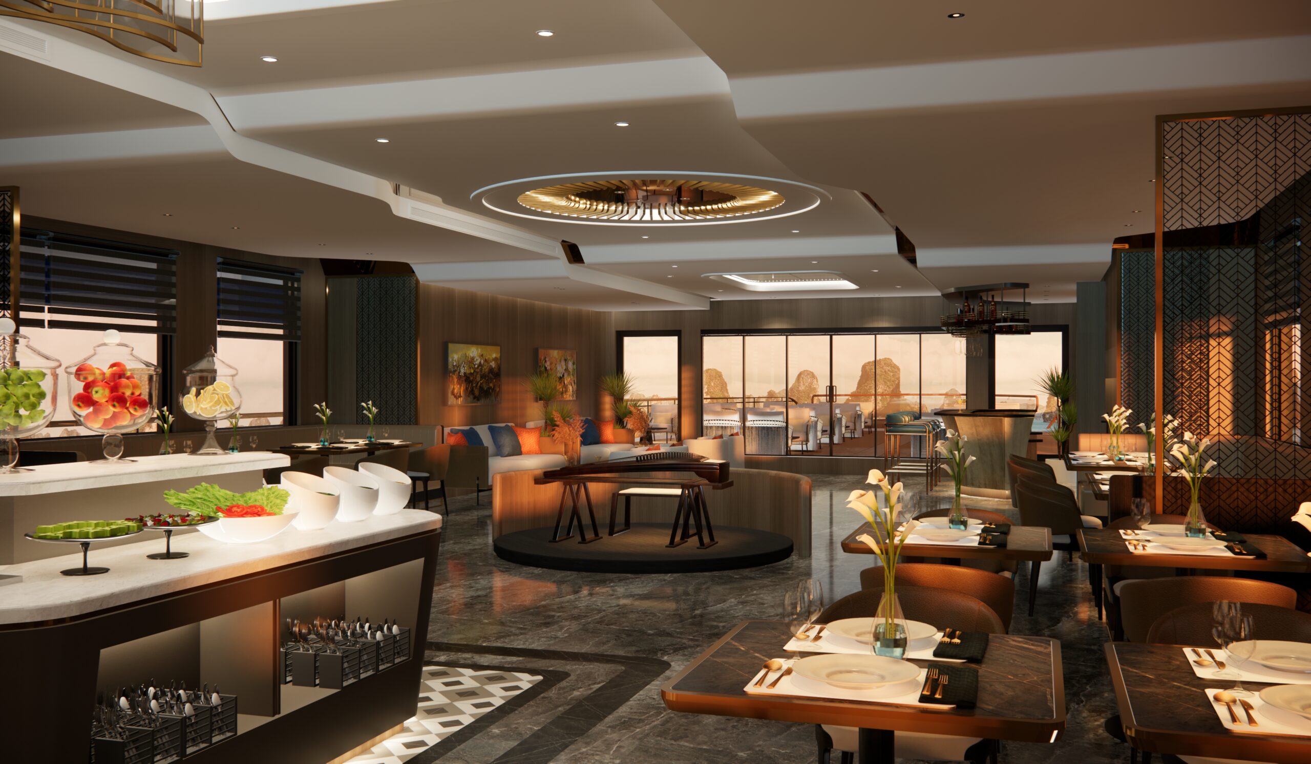 Nhà hàng và dịch vụ cao cấp trên Azura Cruise