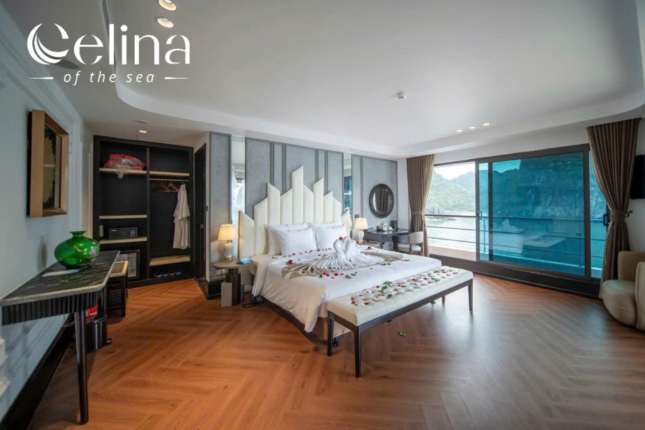 Phòng Celina President Suite cao cấp với ban công rộng
