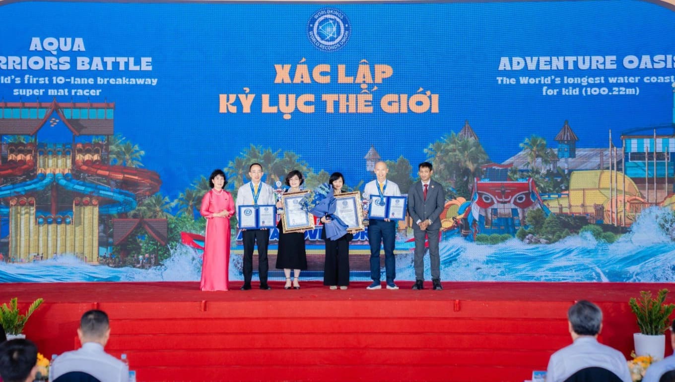 Sun World được ghi nhận 2 kỷ lục thế giới trong ngày khai trương