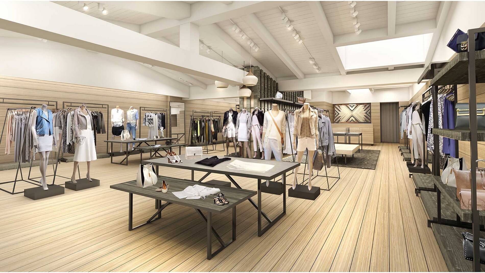 Các gian hàng tại Takashimaya thiết kế tinh tế, màu sắc nhã nhặn