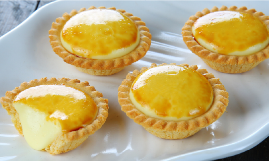 Thành phẩm bánh tart được hoàn thiện tại Ri Pastry