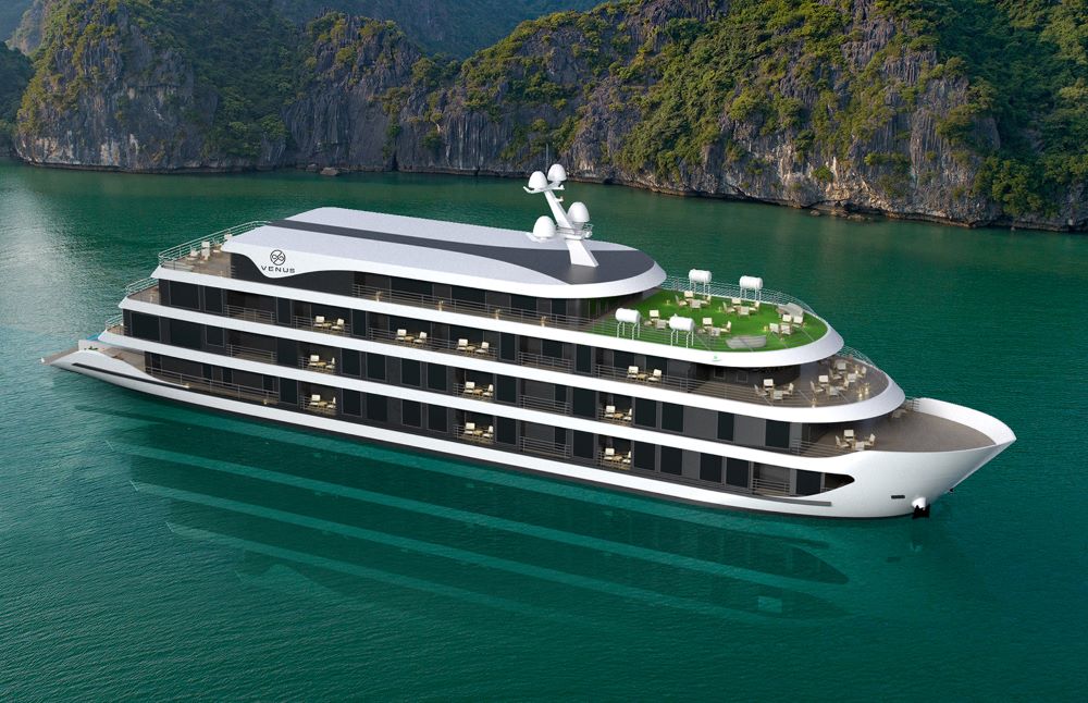 Venus Cruise sở hữu vẻ ngoài lịch lãm cùng 20 phòng ngủ tiện nghi