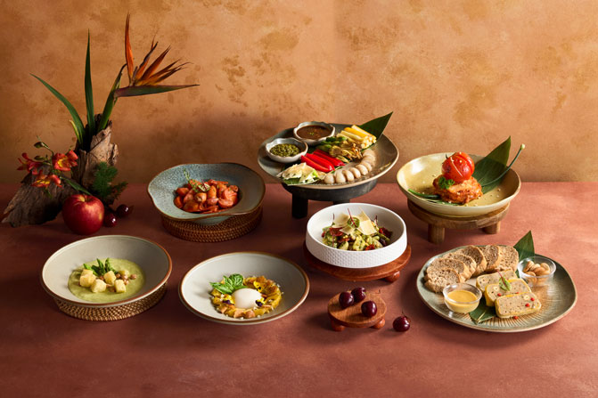 Các món ăn tại Hồi được bày trí ngon mắt