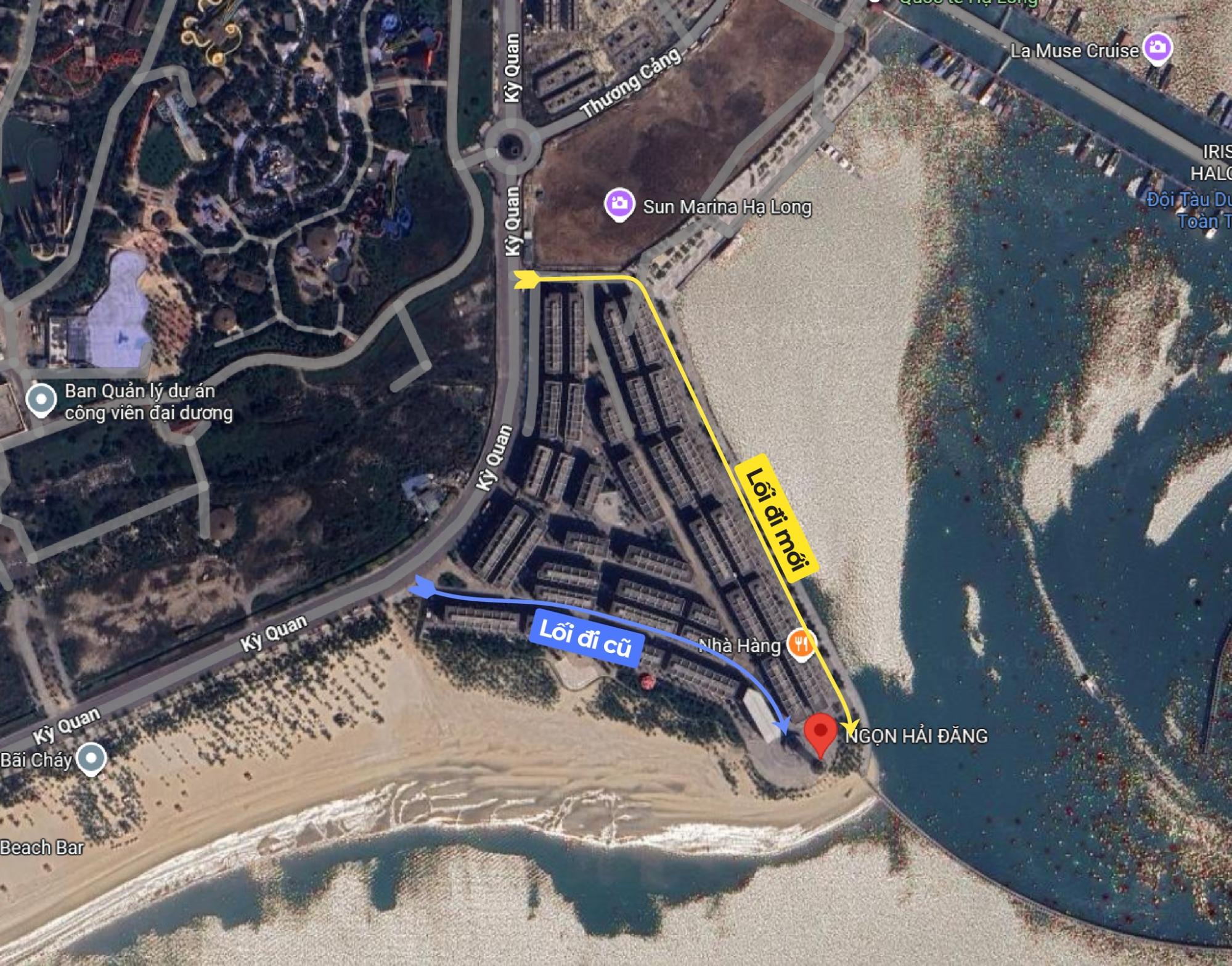 2 lối đi để bạn có thể vào ngọn Hải đăng Bãi Cháy