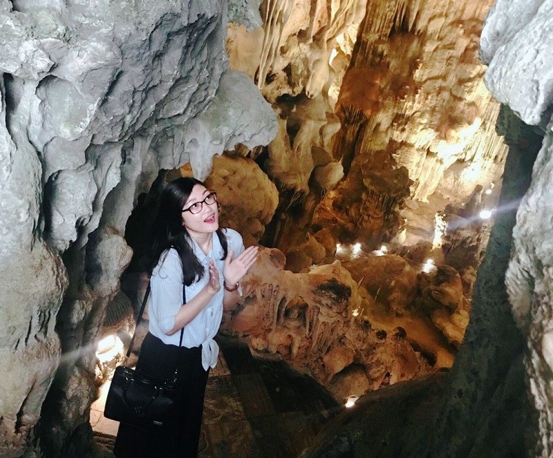 Góc check in cực đẹp tại cửa động