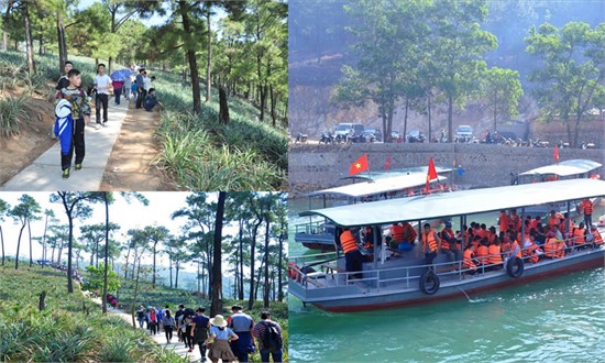 Có thể gọi hành trình lên chùa Lôi Âm là hành trình “trekking đầu năm”