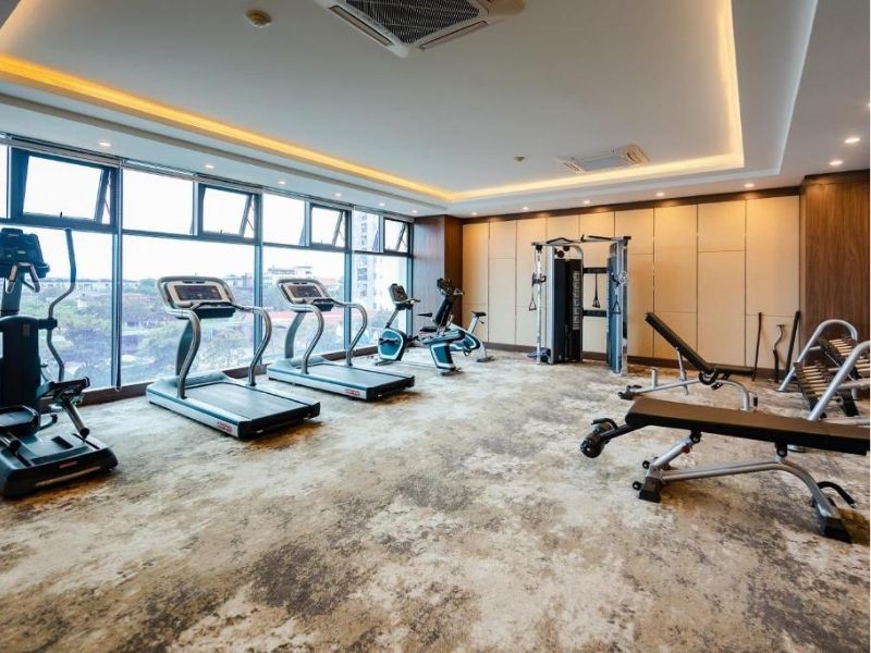 Phòng tập GYM mang lại trải nghiệm nghỉ dưỡng cao cấp cho du khách.
