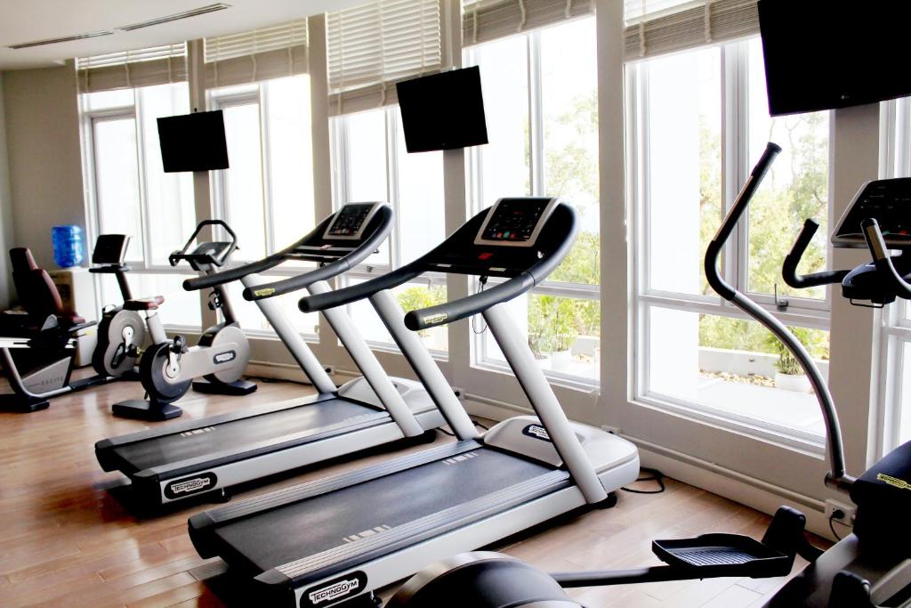 Phòng gym trang bị máy móc hiện đại chuẩn EU