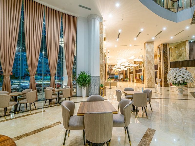 Không gian sang trọng của Paddington Hotel Hạ Long kết hợp giữa kiến trúc Á – Âu