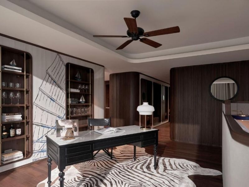Presidential Suite với không gian rộng, nội thất đẳng cấp và view vịnh tuyệt đẹp.
