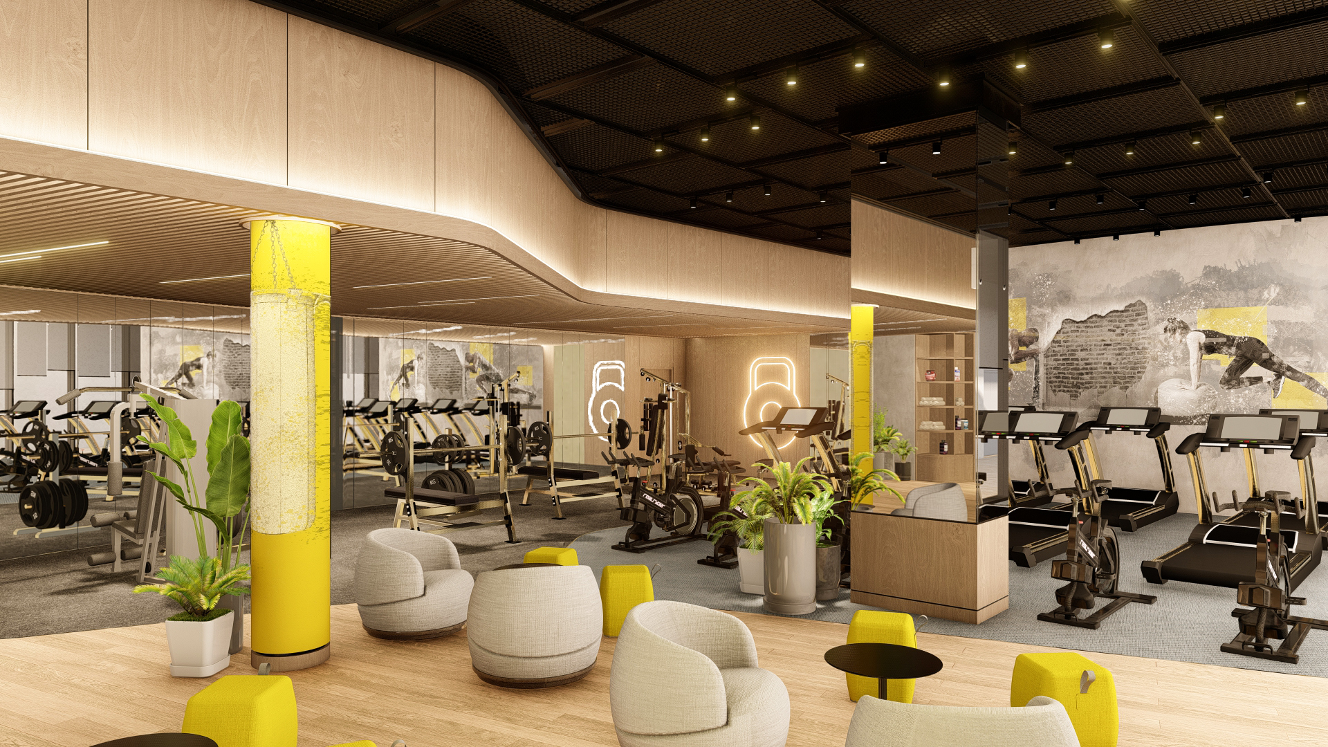 Phòng Gym tại Vienna House by Wyndham Charm Long Hải