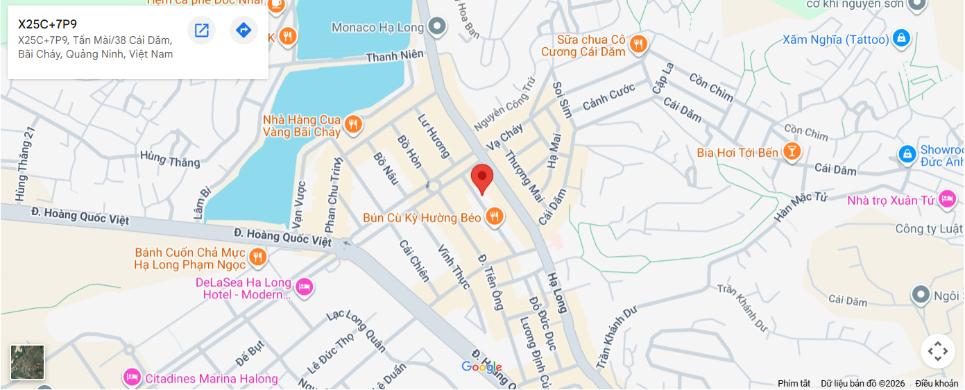 Vị trí trên google map của khách sạn