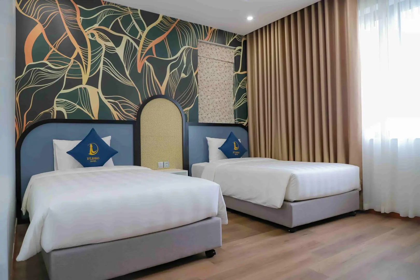 Thiết kế phòng giường đôi trong villa