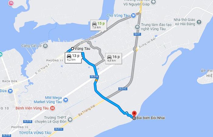 Hướng dẫn di chuyển đến Đồi Nhái Vũng Tàu chi tiết nhất