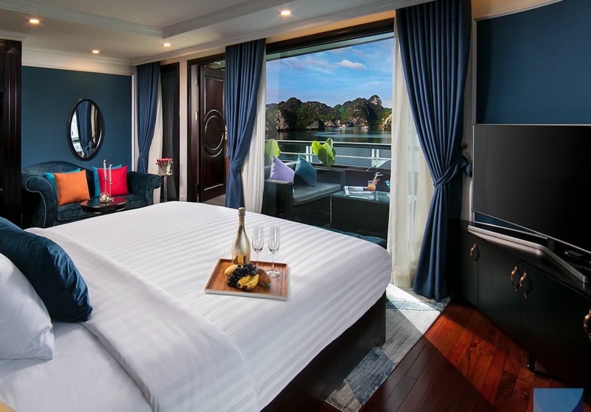 Junior Suite ấm cúng với ban công riêng hướng biển