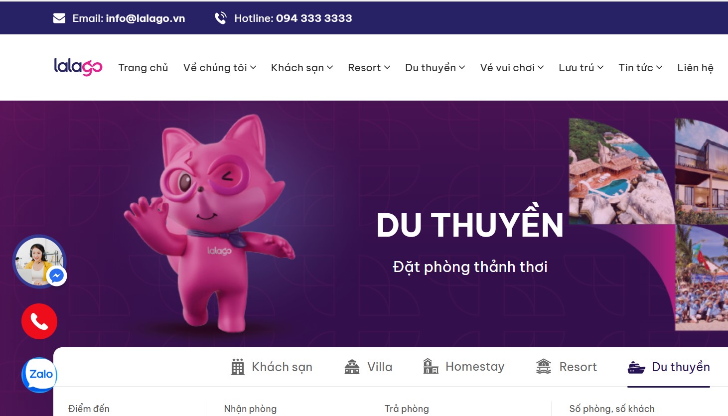 Quy trình đặt tour du thuyền Leona 4 bước