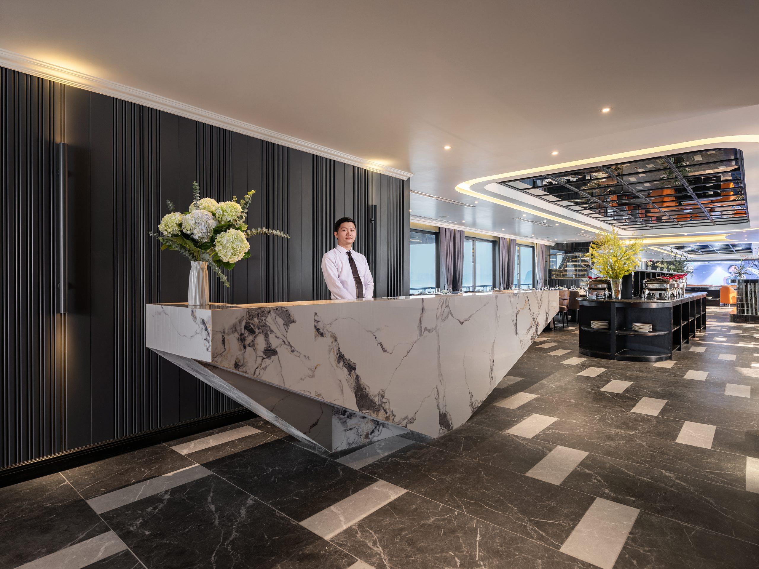 Khu vực check-in sang trọng