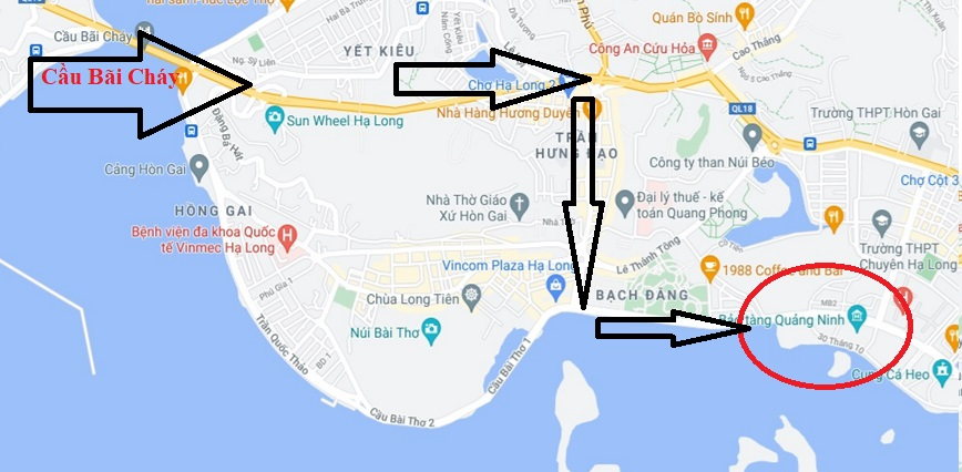 Hướng dẫn di chuyển đến Bảo Tàng Quảng Ninh