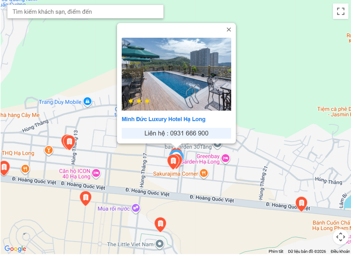 Vị trí của Minh Đức Luxury Hotel trên google map