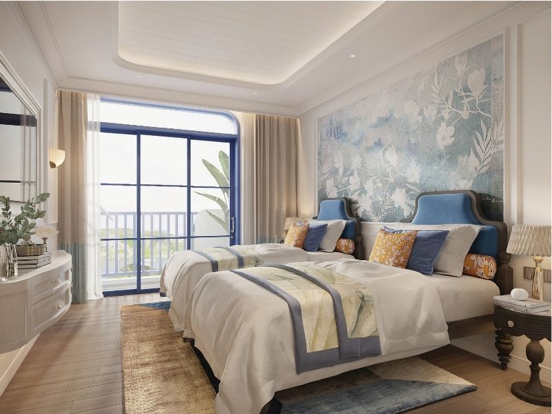 Biệt thự biển phong cách Santorini với thiết kế sang trọng