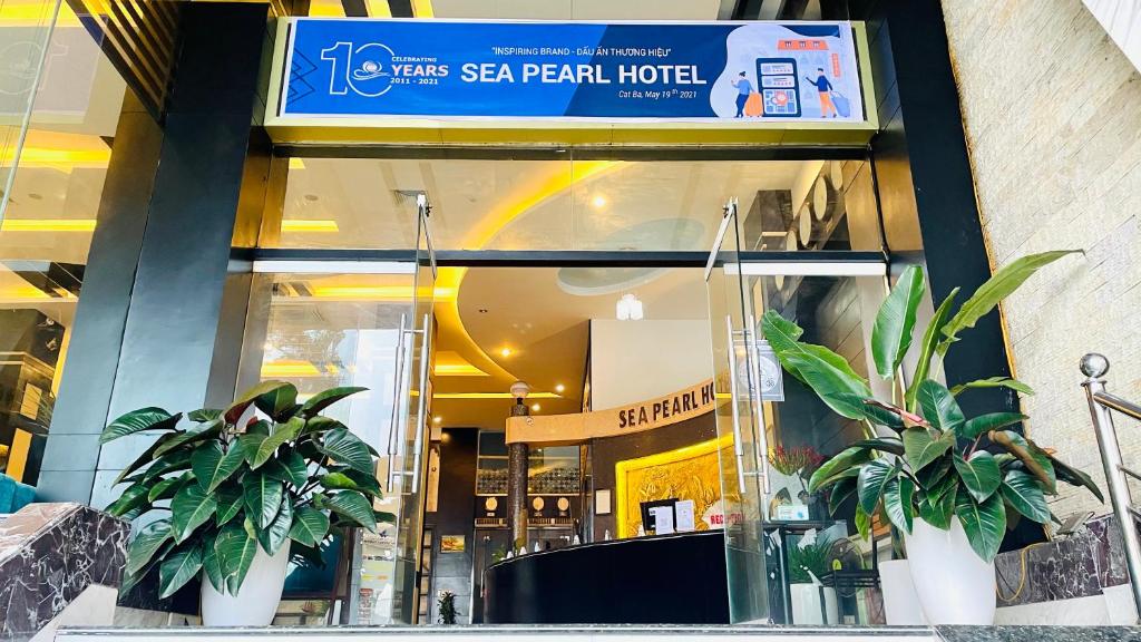 Mặt tiền vào của Sea Pearl Cát Bà Hotel