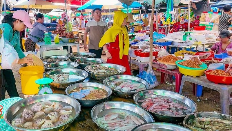 Tự tay lựa chọn hải sản tươi rói vừa được đánh bắt dưới biển