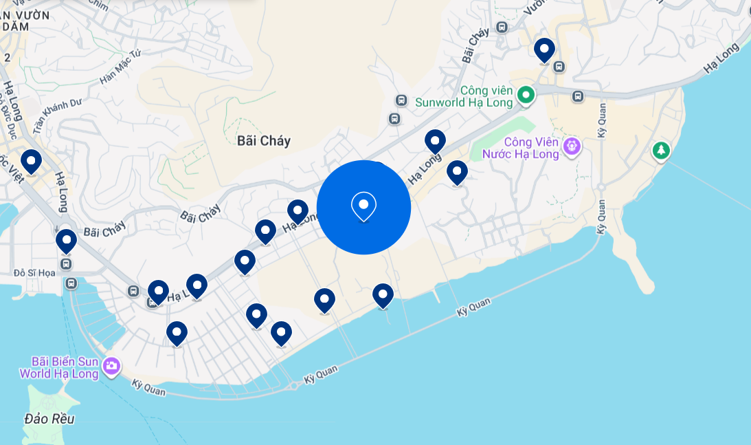 Vị trí trên Google Maps của khách sạn. 