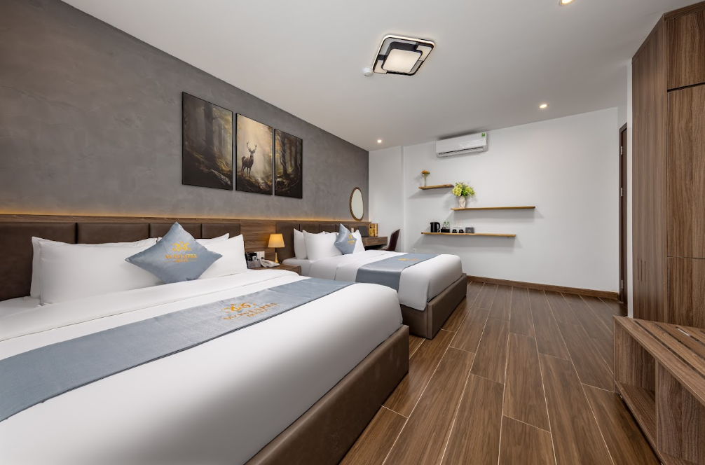 Phòng deluxe triple cho 3 người lớn