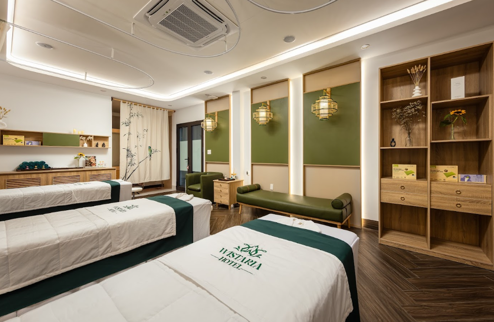 Khu vực spa cho khách hàng muốn thư giãn