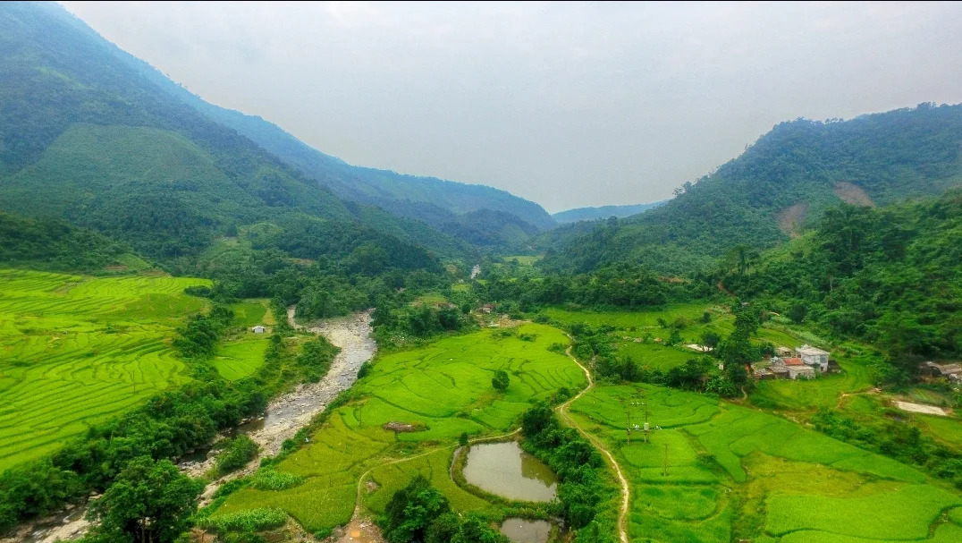 Bản Tầm Làng sở hữu vẻ đẹp bình dị của một làng quê vùng cao